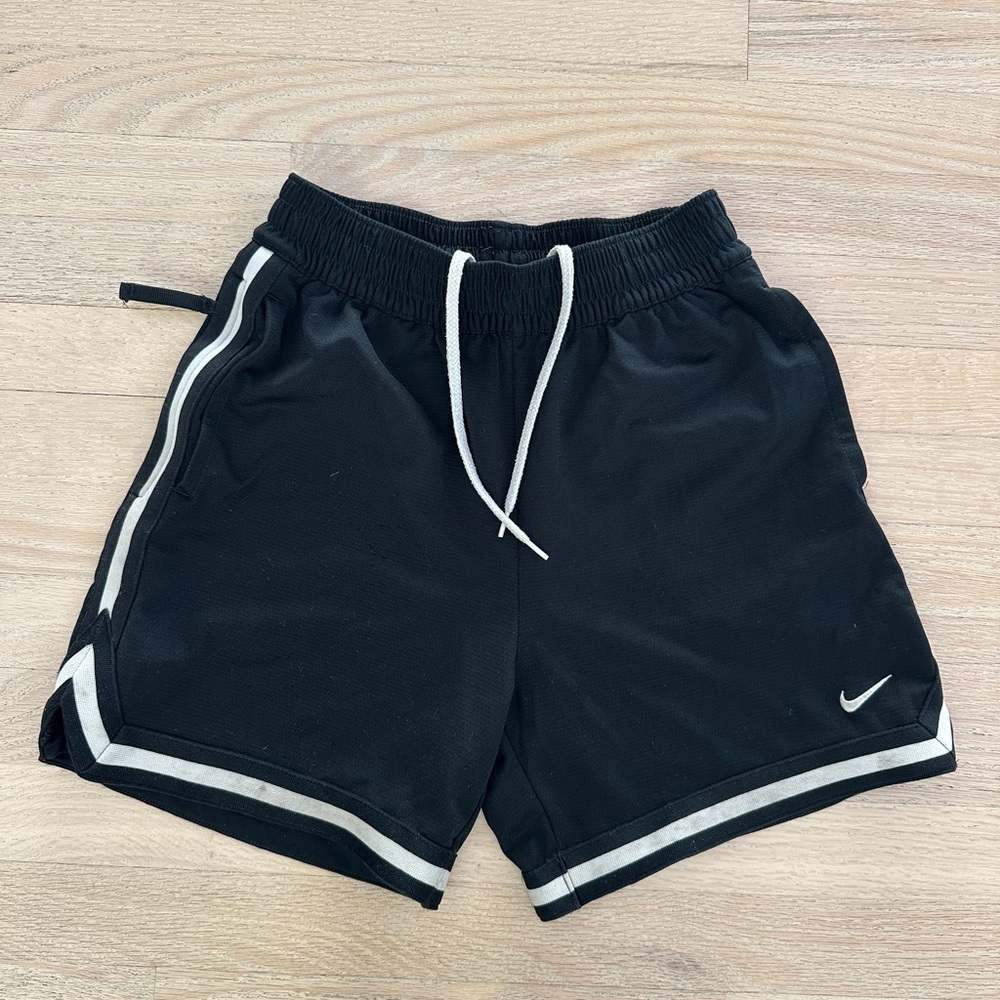 Nike Black Basketball Shorts with White trim